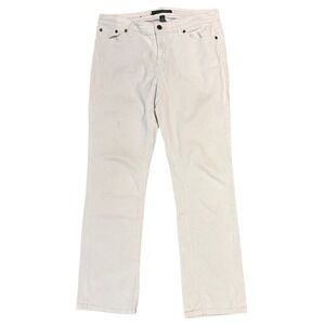 Women's Lauren Ralph Lauren Classic Straight Leg White Jeans Size 4 preppy